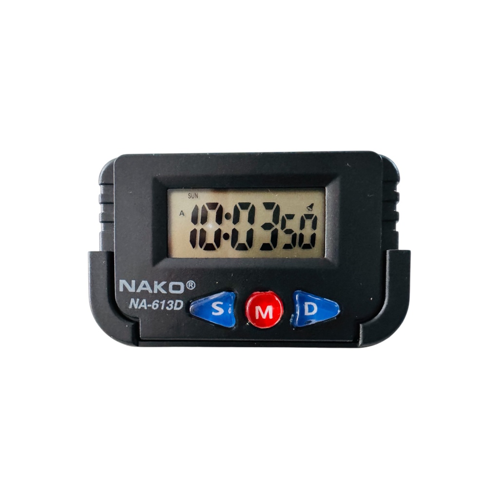 Mini Relógio Digital Automotivo Painel Carro Caminhão Taxi Van Cronômetro Data Nako RELÓGIO(NA-613D)