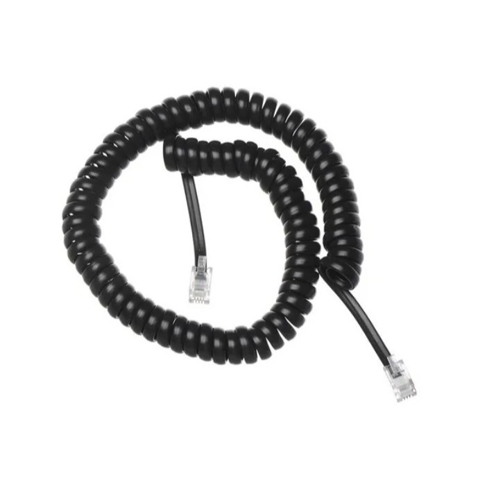 Kit 10 Cabo Telefone Espiral 4 Vias 2 Metros Atacado Revenda
