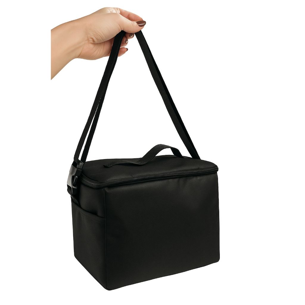 KIT Bolsa térmica PRETO C/GELO reutilizável de brinde + CASE estojo insulina ROXO
