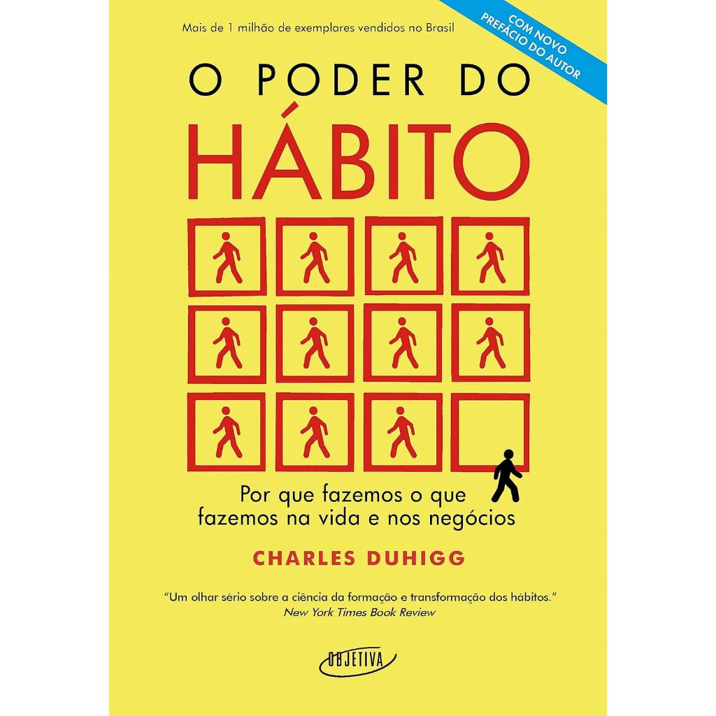 livro O Poder Do Hábito - De Charles Duhigg - Editora Objetiva  - Capa Mole