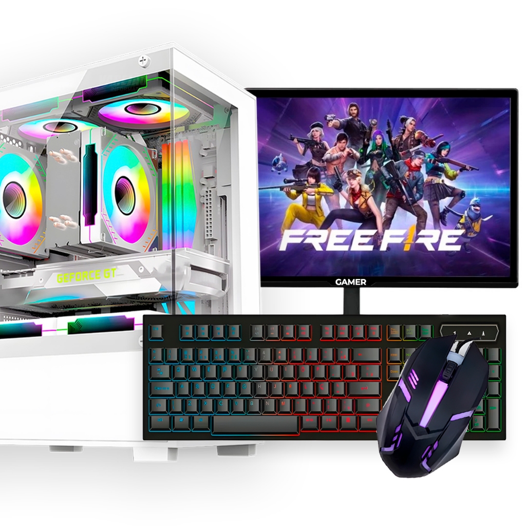 PC Gamer Completo, Intel Core i5, GT 210, 12GB de Ram, SSD 480GB, Monitor 19