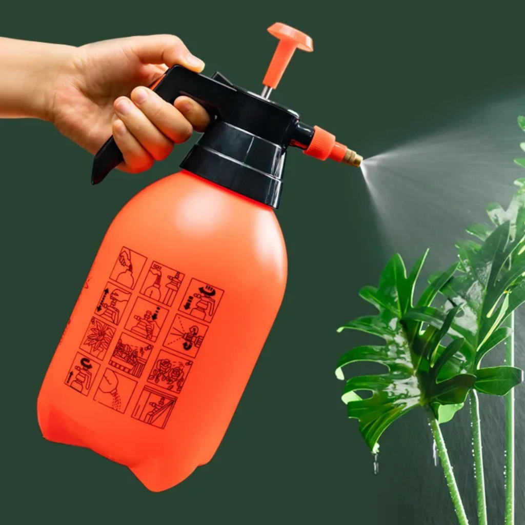 Pulverizador Spray Borrifador Compressão Previa Com Válvula 2 Litros