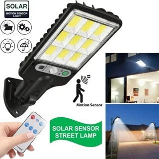 Luminária Solar de Rua 21W LED com Controle Remoto e Sensor de Presença IP65