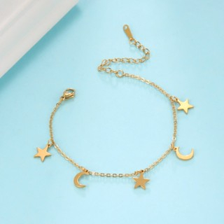 Corrente de Tornozelo com Cristal Coração – Tornozeleira Boêmia Dourada em Aço Inox, Joia Delicada de Pé