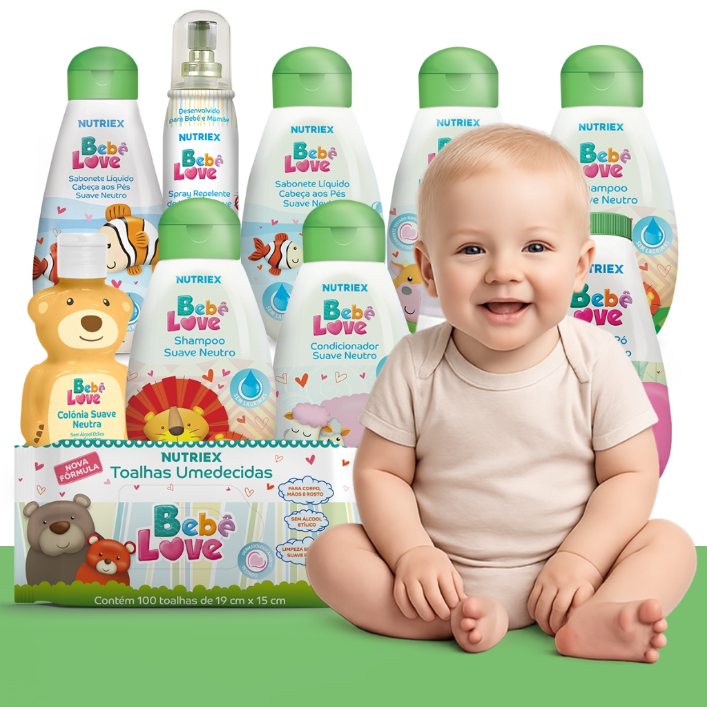 Linha Cuidados Bebe Love Nutriex - Selecione Nas Variações