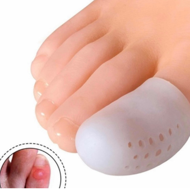 1/2/3 Par Protetor Dedo Dedão Pé Calo Unha Encravada Silicone Dor