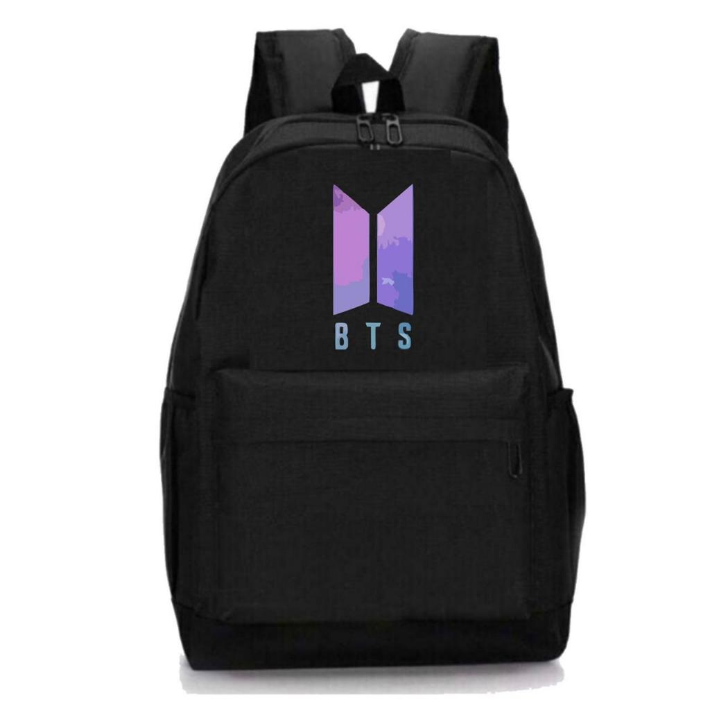 Mochila Universitária Escolar Unissex BTS Com Bolso Lateral Porta Garrafa ProvaDágua sk 04