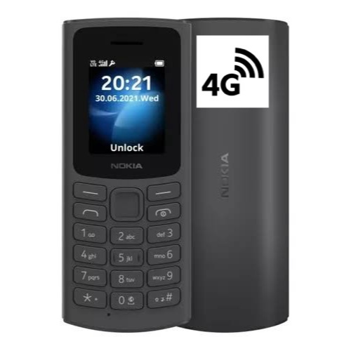 Nok’a105-4G C/ 2 Chips Perfeito Para Idosos Ótimo Para Idosos Ligar E Mandar Sms