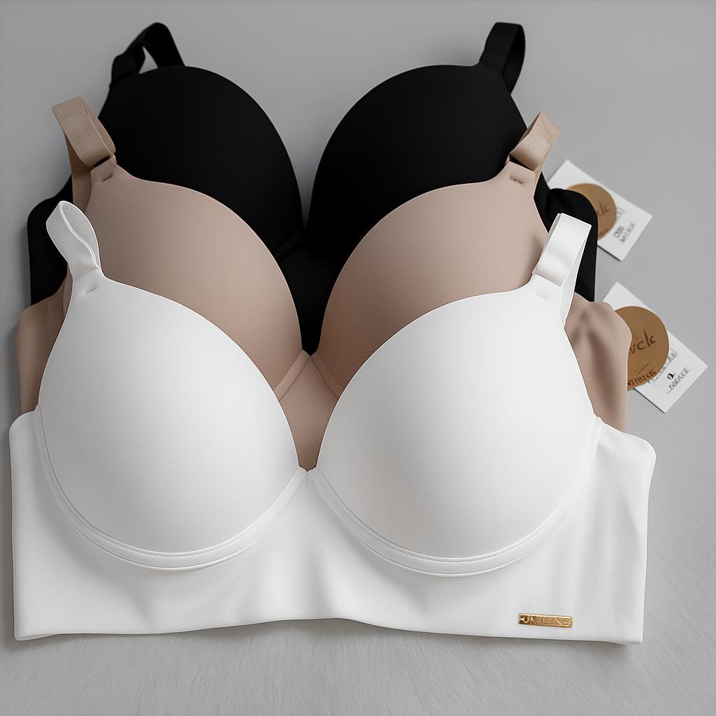Sutiãs com bojo Básico Reforçado de Microfibra Conforto diario Sustenção Lingerie
