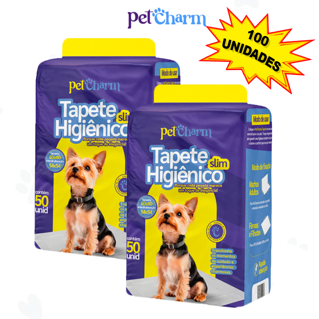 Kit 50 ou 100 Un Tapete Higiênico Para Cães De Qualidade 60x50cm Cachorros