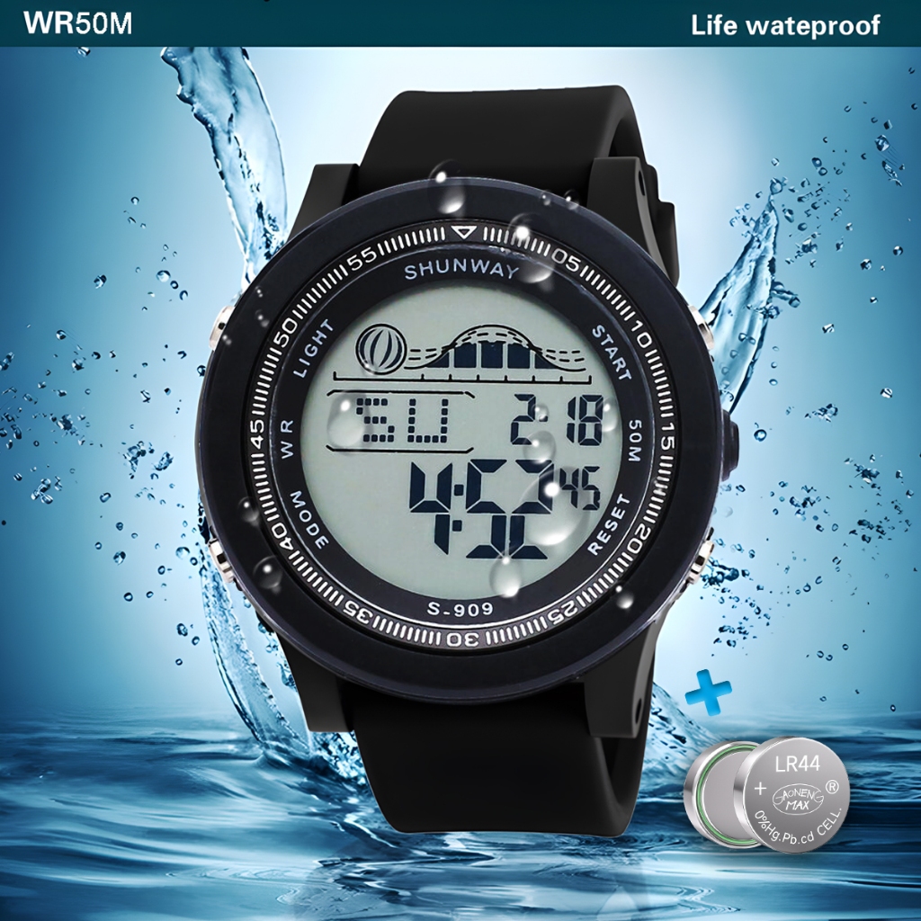 Relógio Relogios Masculino Digital A Prova D 'Água Eletrônico Multifuncional Original Com Led Militar Luxo Esportivo