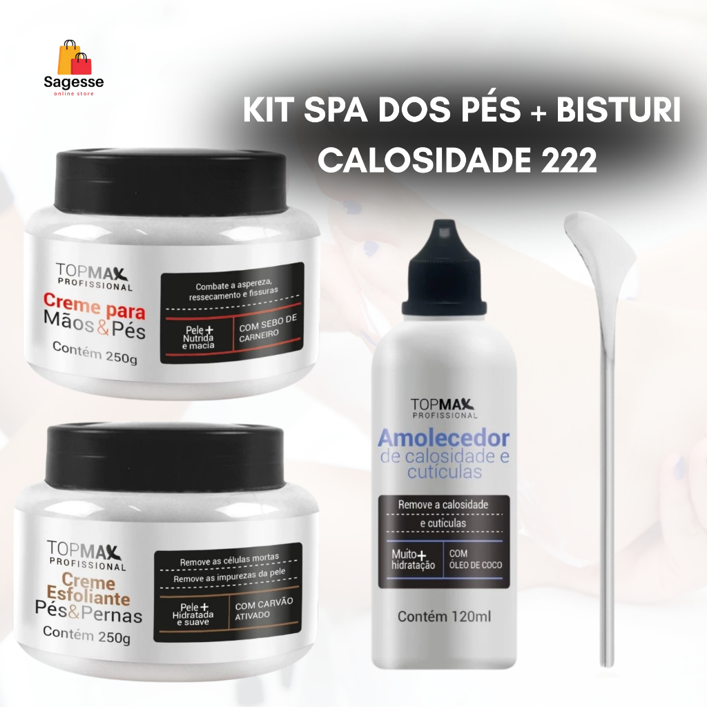 Kit Spa dos Pés Completo + Espátula de Calosidade Ref. 222