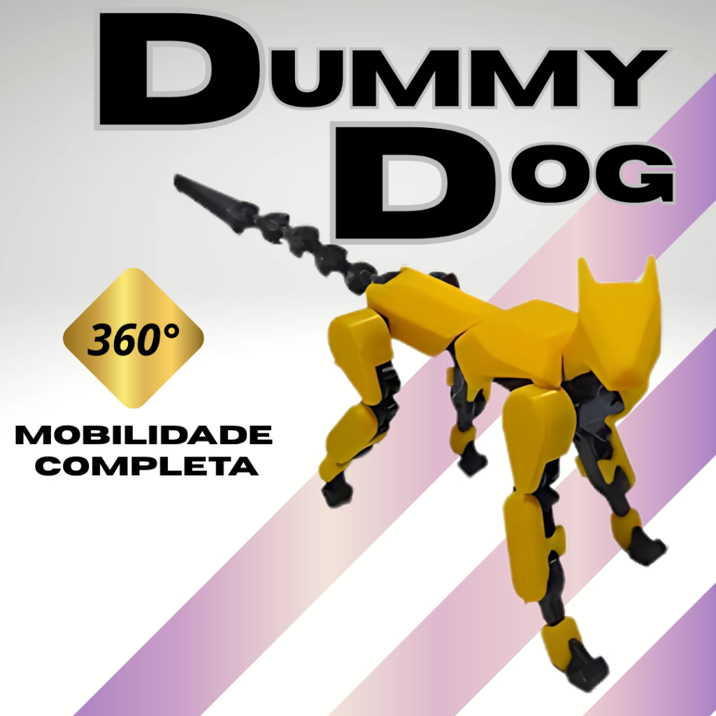 Dummy 13 Dog - Cachorro  Totalmente Articulado - Várias posições Acessórios Dummy