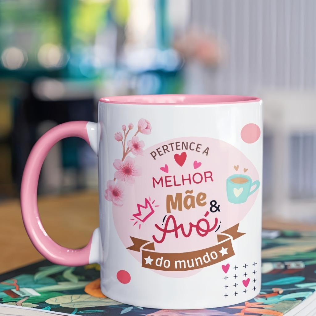 CANECA PERSONALIZADA DIA DOS AVÓS AVÔS VÓ VÔ + NOME