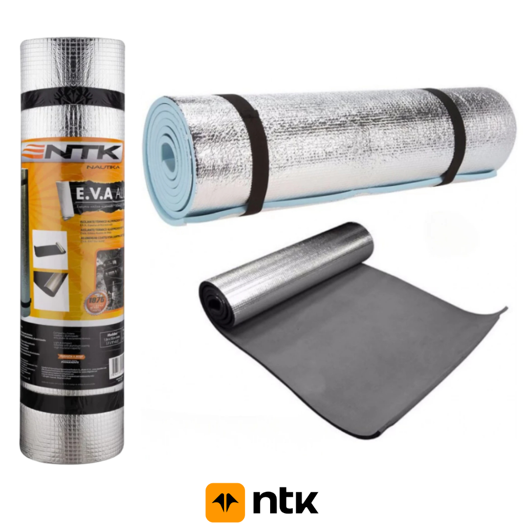 Isolante Térmico EVA Aluminizado 180x50x6mm Laminado Ntk