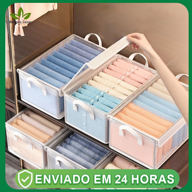 Alta qualidade Alta qualidade Caixa de armazenamento em PVC com tampa Armazenamento de roupas e roupas íntimas