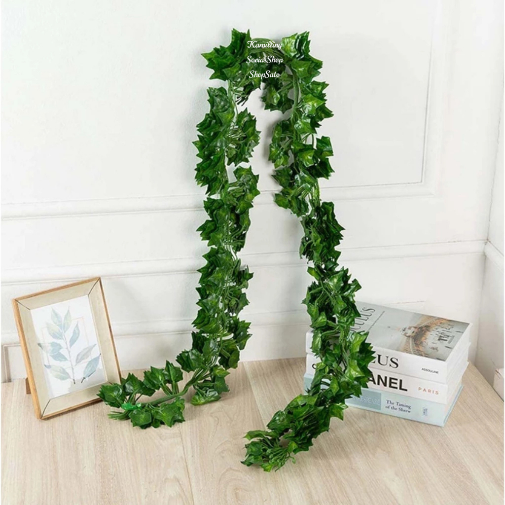 kit 4 Metros Folhagem Cordão Samambaia Planta Artificial Flores Artificiais Para Decoração Ramos