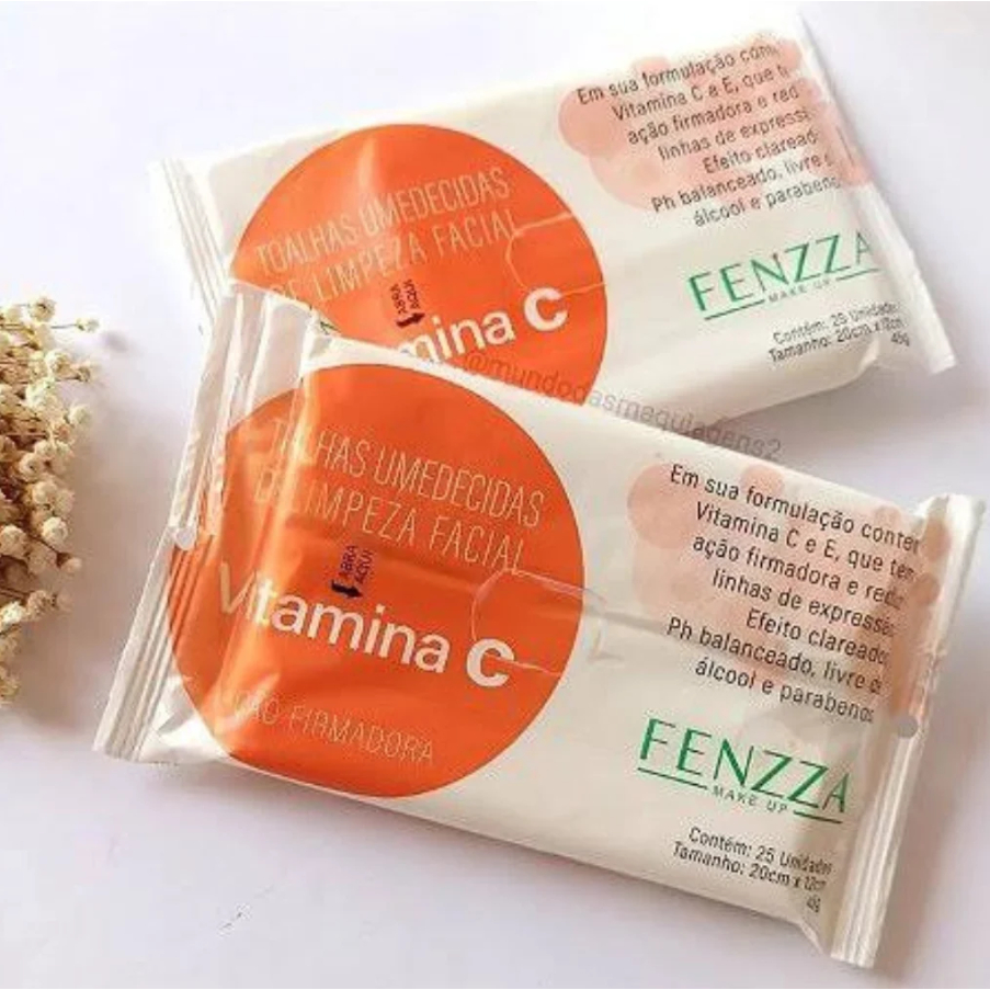 Lenços Umedecidas Limpeza Facial Fenzza