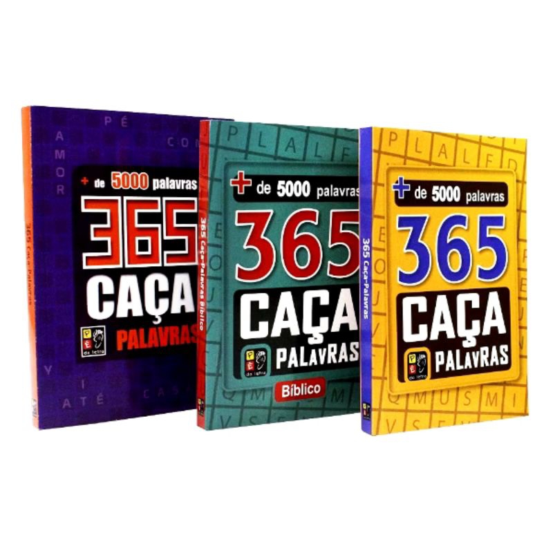 KIT CAÇA PALAVRAS - 3 LIVROS