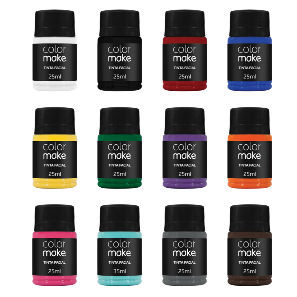 Tinta Facial 35ml Colormake (Todas as Cores) - Maquiagem Artística