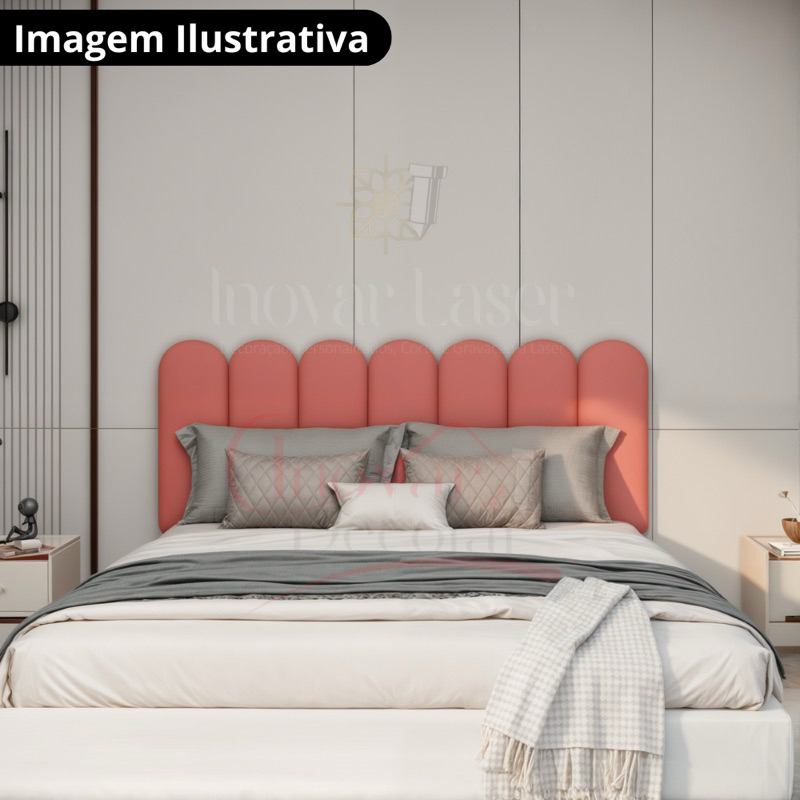 CABECEIRA MODULAR DECORATIVA NUVEM VARIAS OPÇÕES CAMA BOX SOLTEIRO CASAL QUEEM KING
