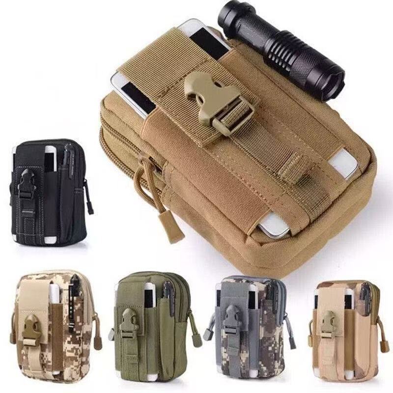 Bolsa tática de cintura, militar, esportiva, para celular, montanhismo, ciclismo, corrida, à prova d'água, durável