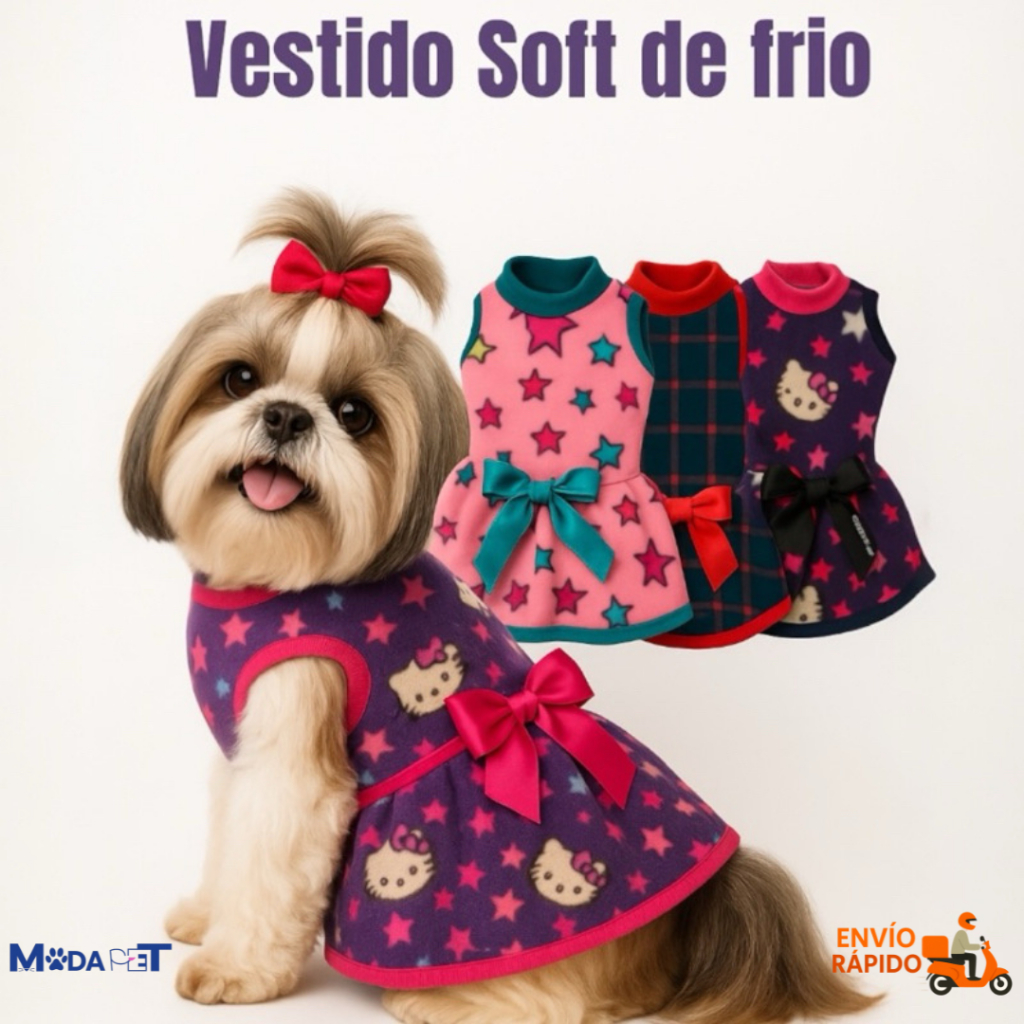 Vestido Para Cachorro De Inverno Moda Pet Roupa De Pet Frio