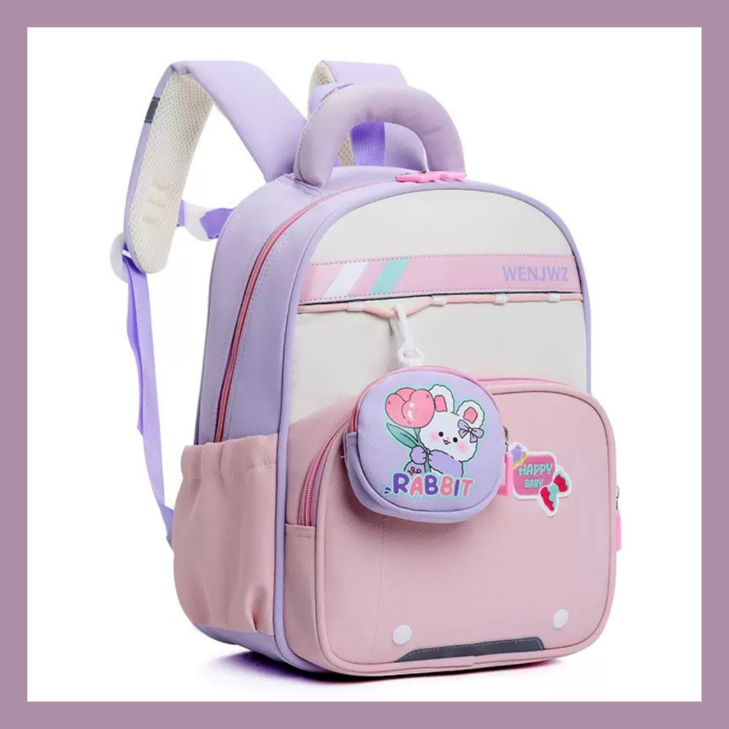Mochila Escolar Infantil  Cartoon Animal Schoolbag para crianças, Bookbags pré-escolares para criança