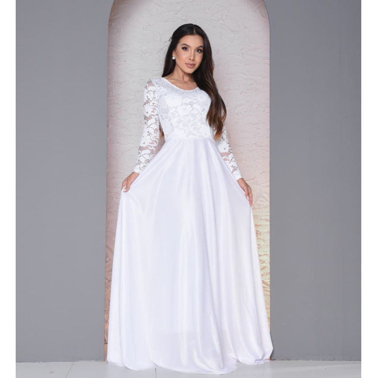 Vestido feminino de Casamento Civil, Religioso, elegante moda feminina cristã