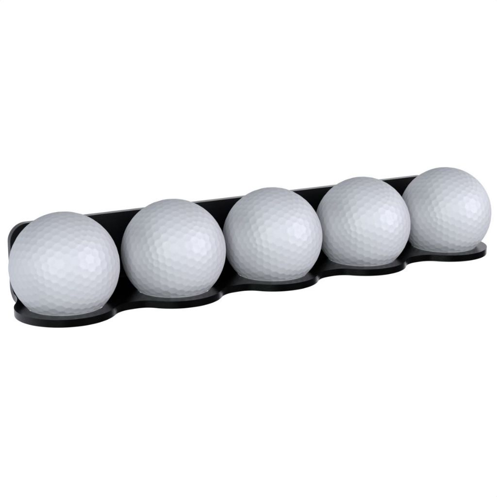 Suporte Stand Expositor De Parede Para Até 5 Bolinhas Bolas De Golfe Golf