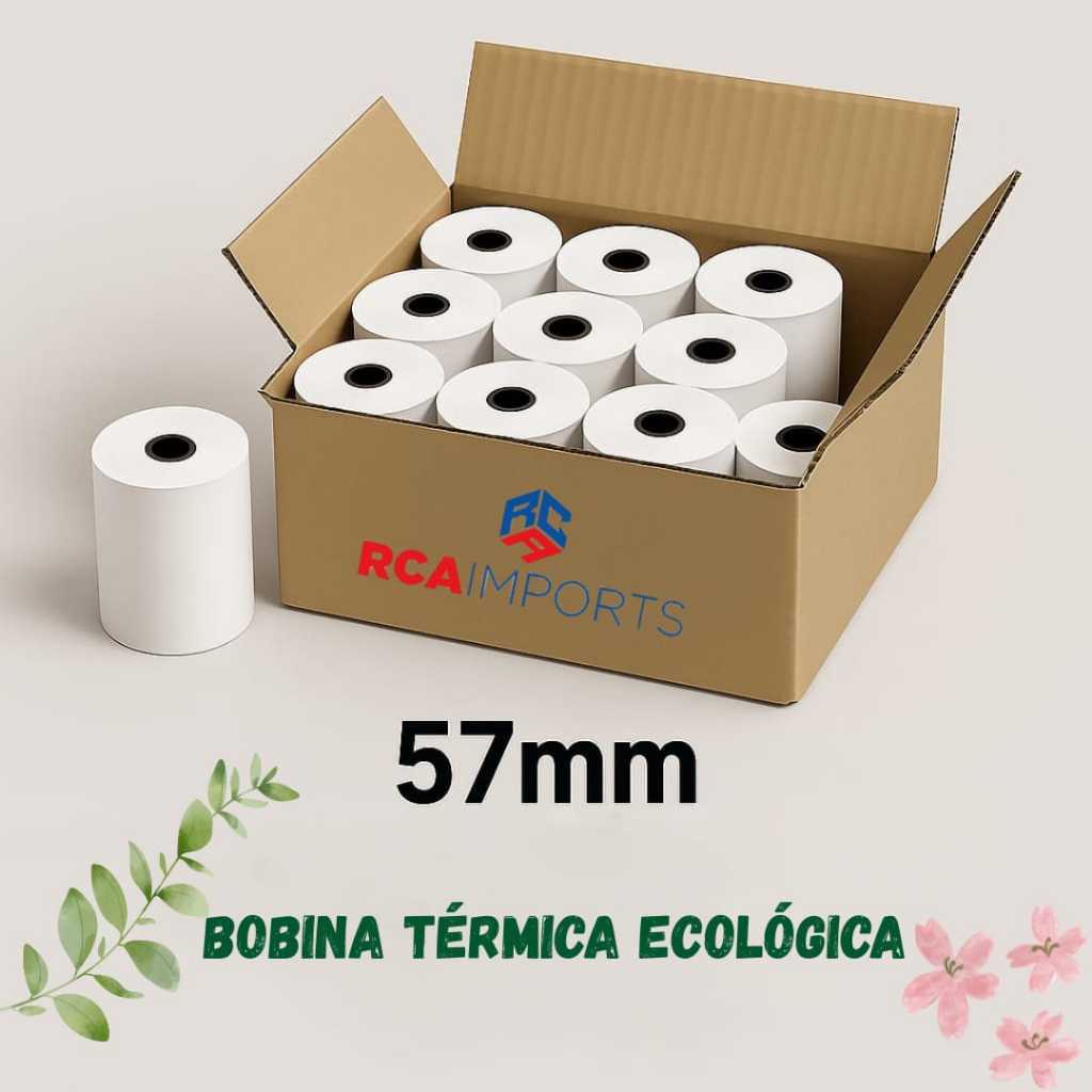 Bobina térmica ecológica para máquina de cartão 57mm