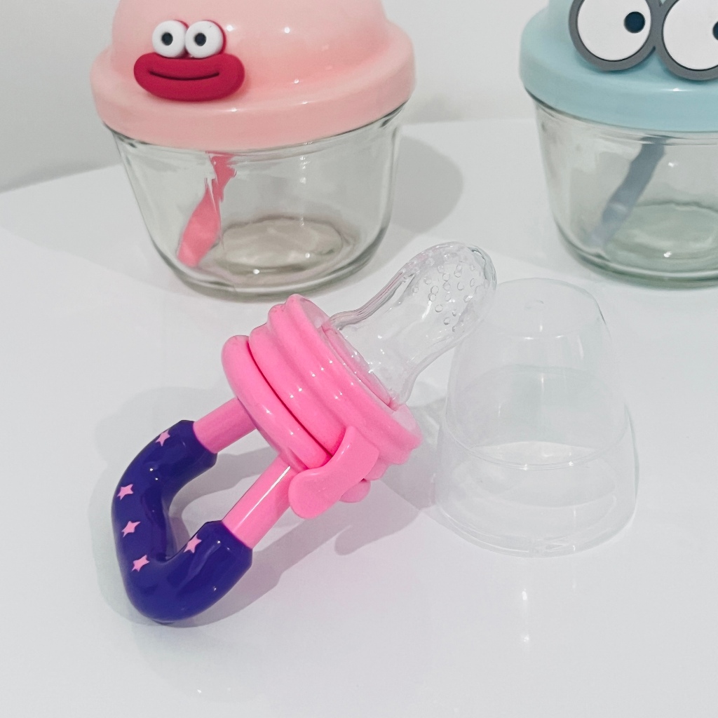 Chupeta  Mordedor Alimentadora Bebê De Silicone Porta Fruta