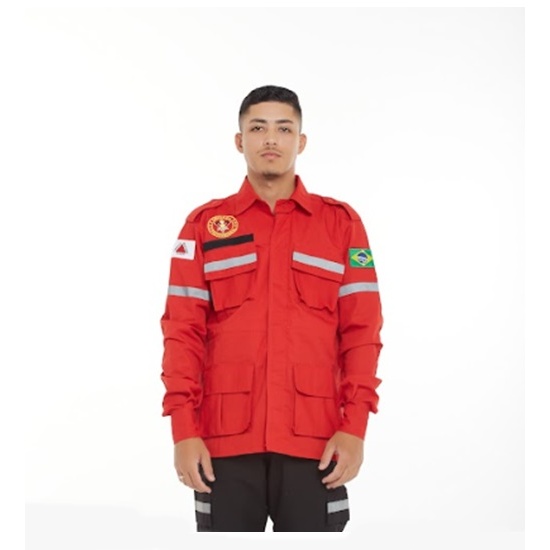 Gandola RipStop Vermelha Com Refletivo Brigada Profissional