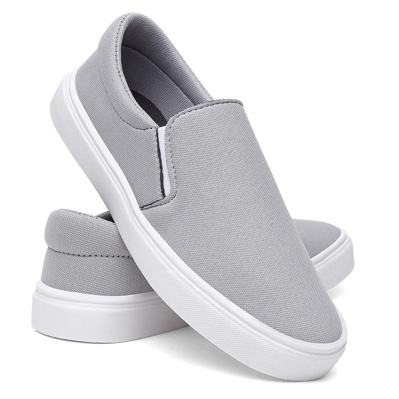 Sapatênis Iate Casual Tênis Slip on Calce Fácil - Esporte Fino - 181 Cinza - Unissex