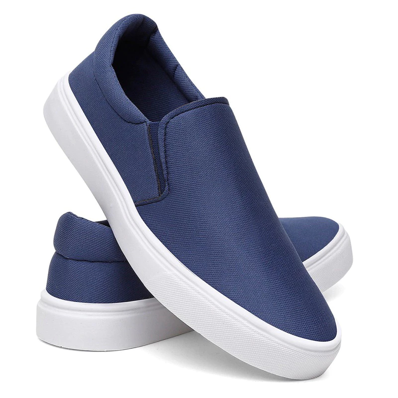 Sapatênis Iate Casual Tênis Slip on Calce Fácil - Esporte Fino - 181 Azul - Unissex