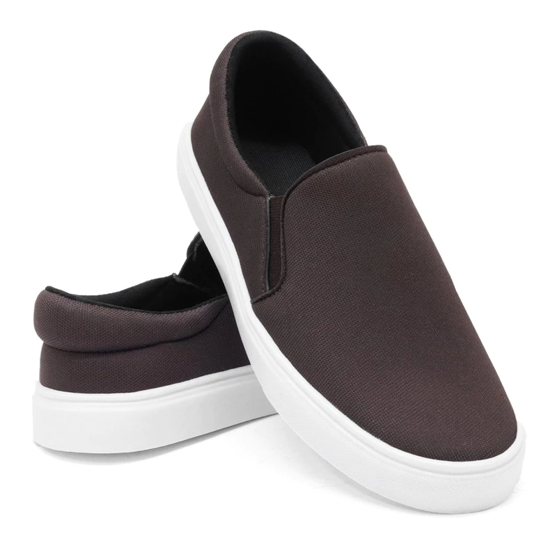 Sapatênis Iate Casual Tênis Slip on Calce Fácil - Esporte Fino - 181 Marrom - Unissex