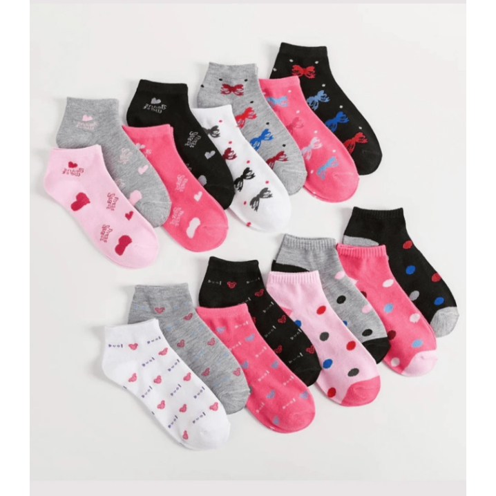 24 Pares De Meias Femininas Estampa e Cores Variadas ENVIO IMEDIATO