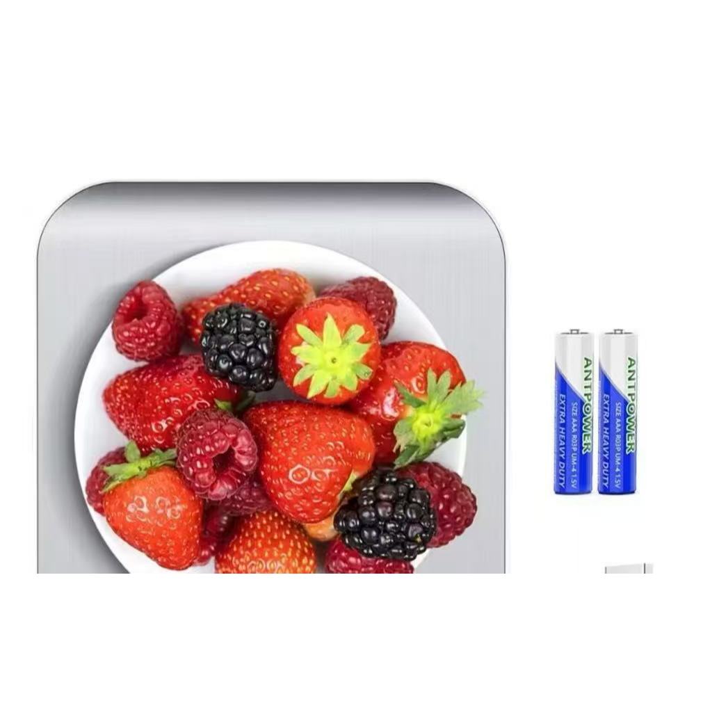 Balança de Cozinha Digital Multifuncional 10kg Aço Inoxidável Display Eletrônica Medição de Alimentos