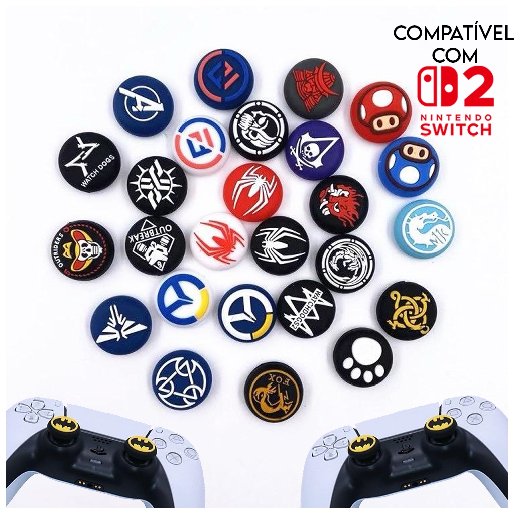 (A) Par de Grip Premium para controle Ps3,Ps4, Ps5, Xbox One, Xbox X/S, Switch 2 Ótima qualidade, Envio imediato