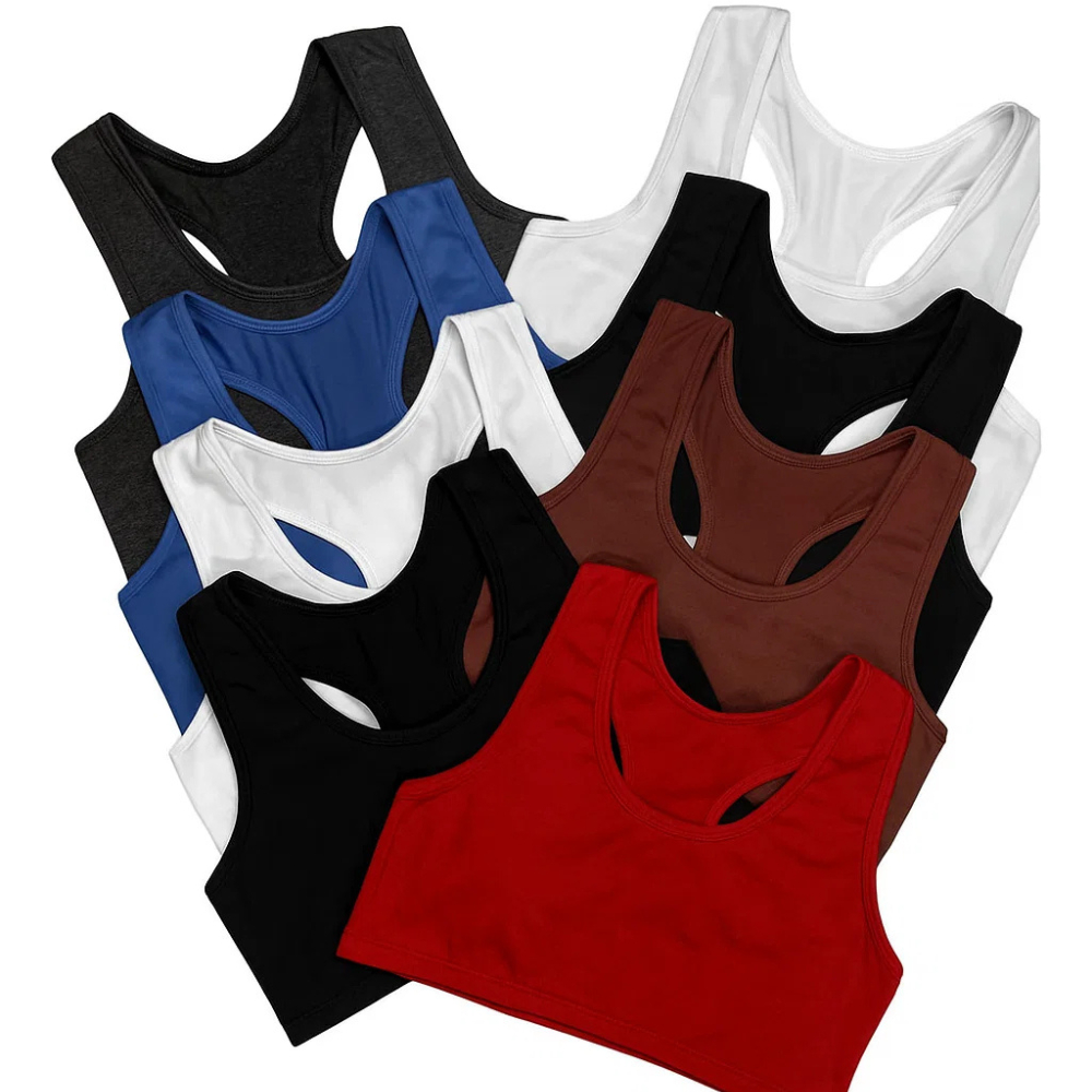 kit Top Academia Fitness Alça Suplex feminino nadador Treino Musculação alta sustentação