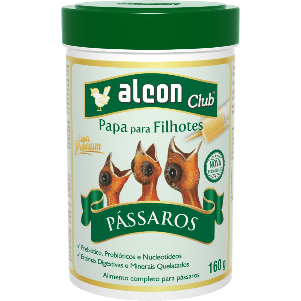 Ração Alcon Club Papa Para Filhotes 160g Alimento Passaros