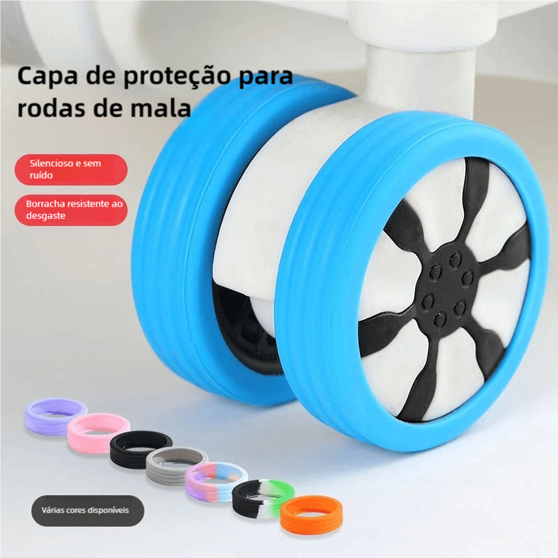 8 Capa-Protetora-De-Roda-De-Bagagem-Com-Amortecimento-De-Ruído-design-Protetor-De-Rodízio-Silenciosa-De-silicone-Colorid