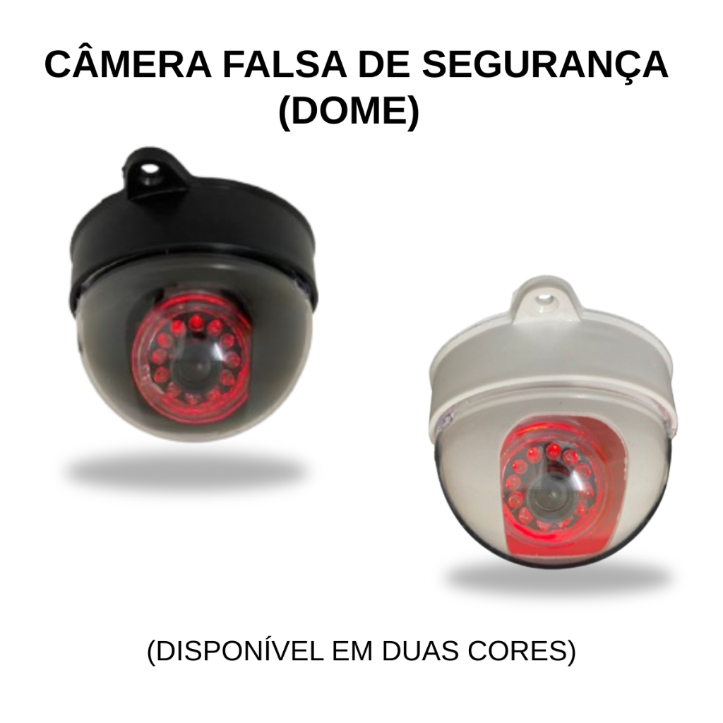 Simulador de Câmera de Segurança C/ Led Bivolt Não Grava