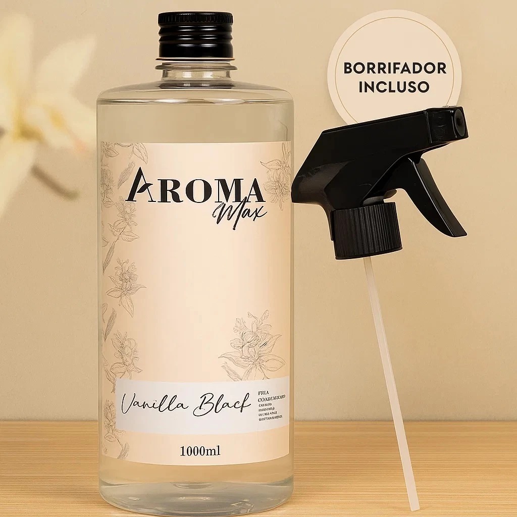 Água Perfumada Vanilla Black 1 Litro Residencial Casa Banheiro Quarto Sala Roupas Tecidos Cortinas
