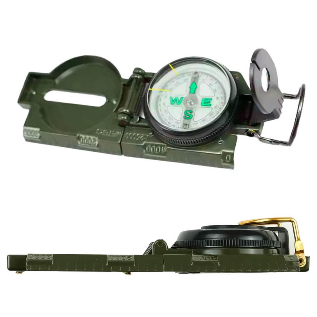 Bússola Militar Com Visor E Mostrador Luminoso Modelo HW-305014