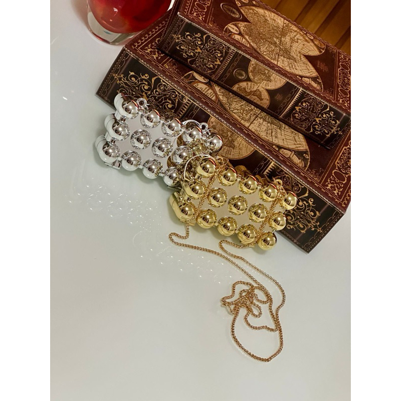 Bolsa Feminina Mini Bag Clutch de Festa Mesclada em Acrílico bolsa transversal#L050