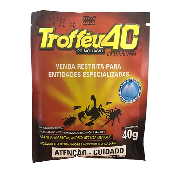 Trofféu 40PM – Eliminação Eficiente de Escorpiões (Sachê Único)