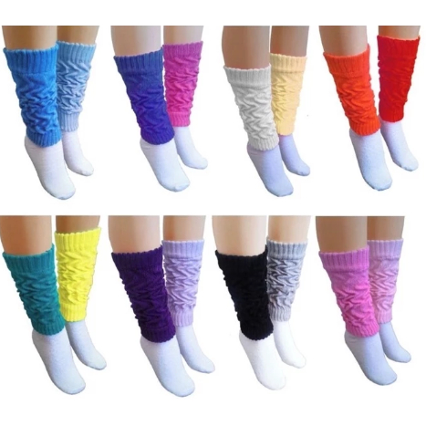 KIT 2 Pares de Polaina lã para Academia em diversas cores caneleira mulher