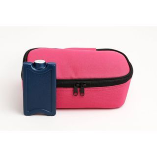 KIT Estojo Bolsa ROSA Térmica Porta Canetas De Insulina C/GELO