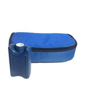 KIT Estojo Bolsa AZUL Térmica Porta Canetas De Insulina + GELO